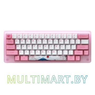 Клавиатура Akko ACR 59 Acrylic Tokyo (Akko CS Jelly Pink)